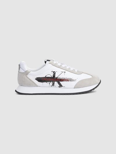 Calvin Klein Cipők HU882671 | Calvin Klein Suede Női Sportcipő Fehér